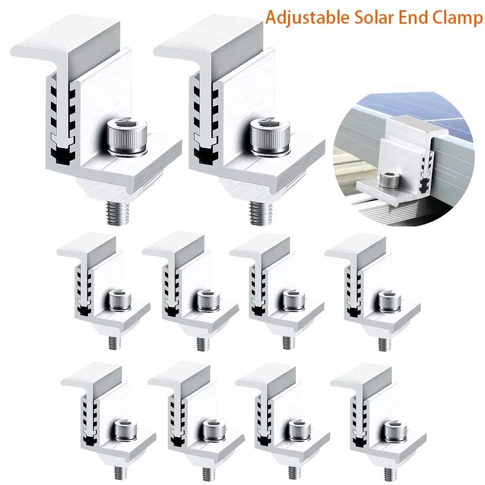 Renewable Energy Systems - 4개 조절 가능한 태양광 패널 클램프
