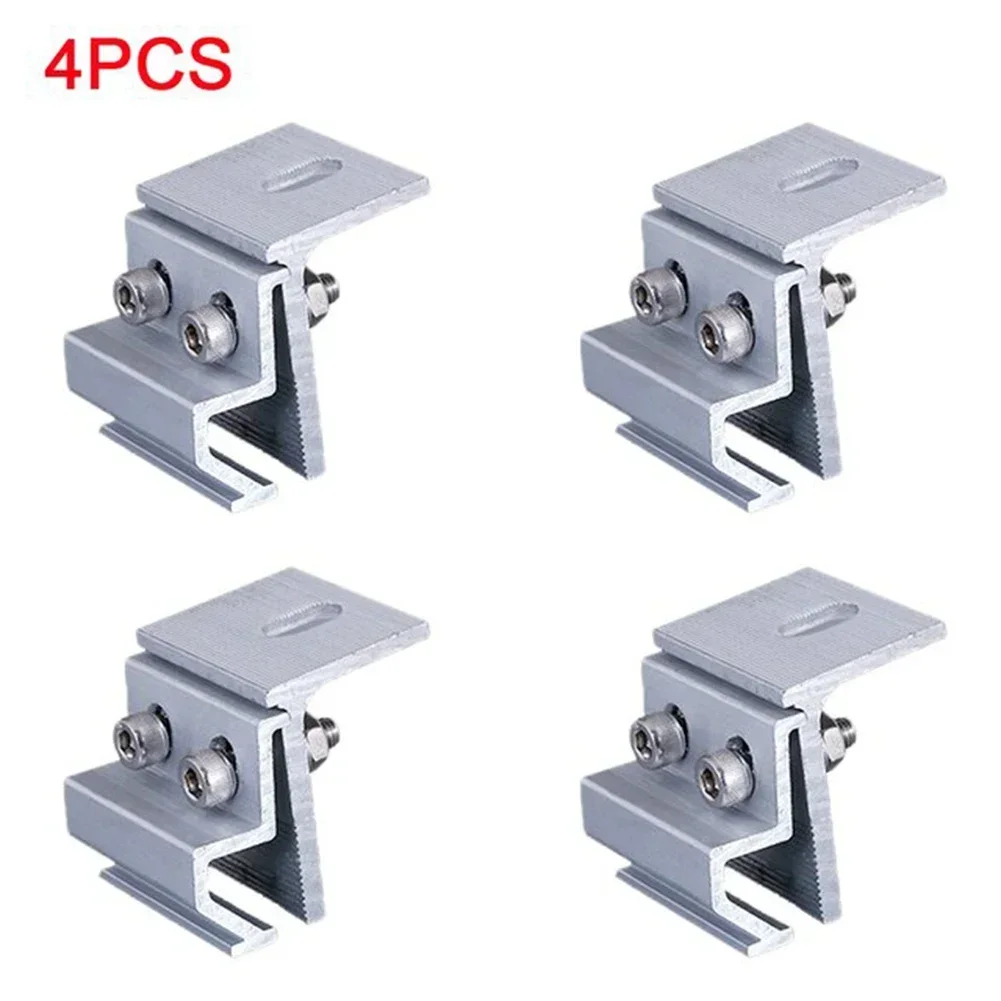Renewable Energy Systems - 4pcs 태양 전지 패널 브래킷 지붕
