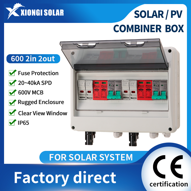 Renewable Energy Systems - 순동선 PV 결합기 박스 600V 2입력