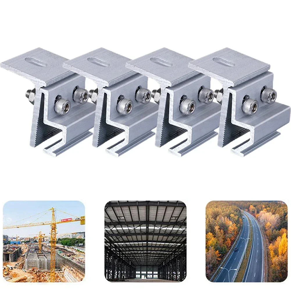4pcs 태양 전지 패널 브래킷 지붕 장착 고정 클램프 - Renewable Energy Systems 리뷰 및 가격