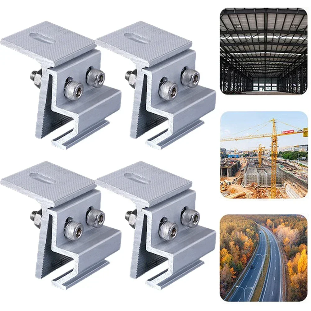 4pcs 태양 전지 패널 브래킷 지붕 장착 고정 클램프 - Renewable Energy Systems 리뷰 및 가격