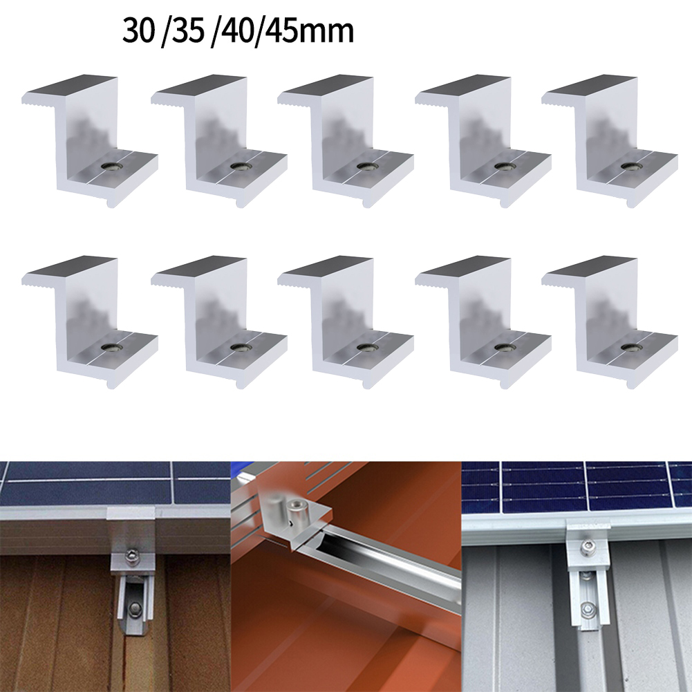 10Pcs 태양 전지 패널 브래킷 키트 PV 모듈 래킹 - Renewable Energy Systems 리뷰 및 가격