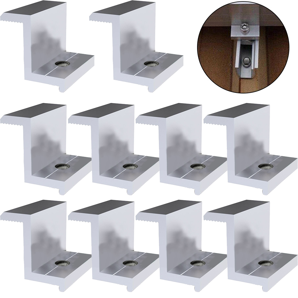 10Pcs 태양 전지 패널 브래킷 키트 PV 모듈 래킹 - Renewable Energy Systems 리뷰 및 가격